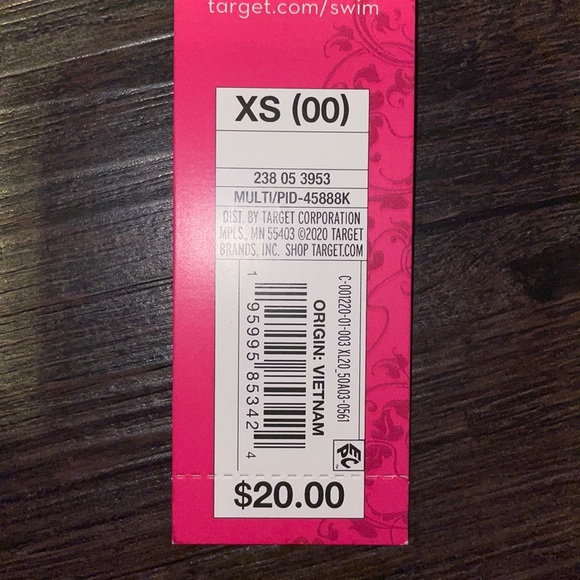 XS Floral Bandeau Swim Top - Picture 5 of 5